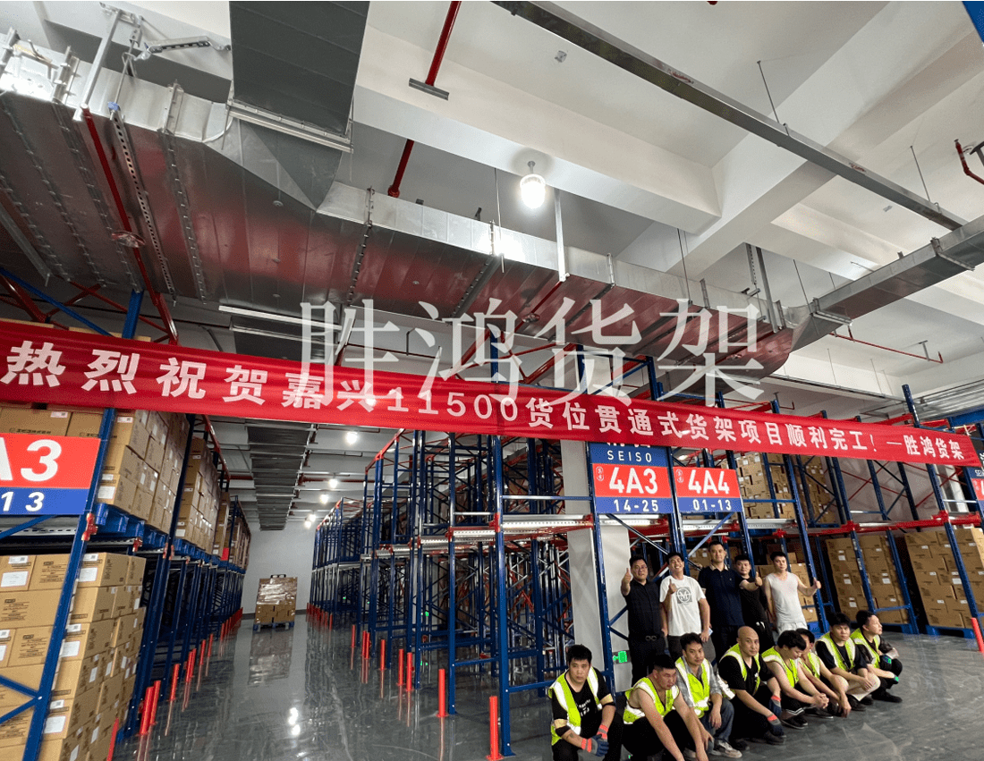 浙江嘉興某電商物流企業(yè)意會(huì)(駛?cè)?式貨架案例